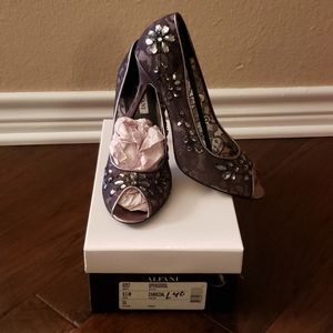 Brand new Charcoal Embellished Heels